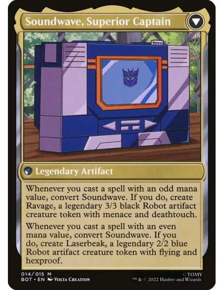 Soundwave, Sonic Spy // Soundwave, Superior Captain - Foil