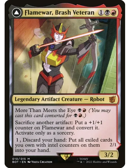 Flamewar, Brash Veteran // Flamewar, Streetwise Operative