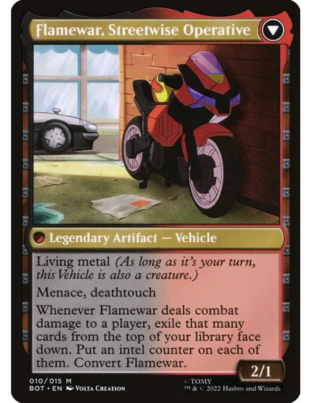 Flamewar, Brash Veteran // Flamewar, Streetwise Operative - Foil