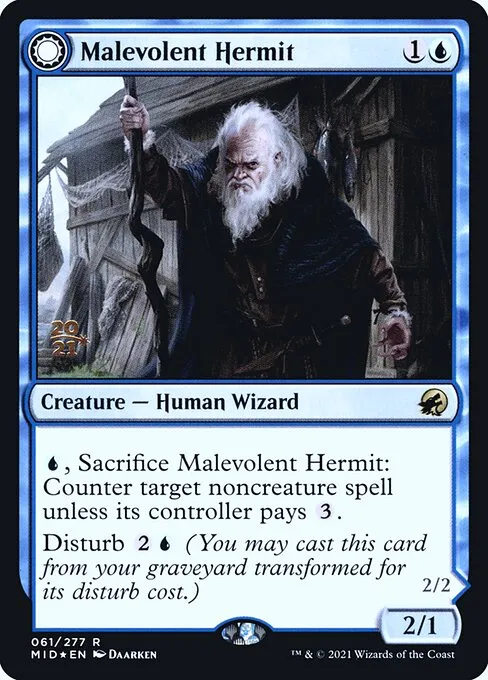 Malevolent Hermit // Benevolent Geist - Foil