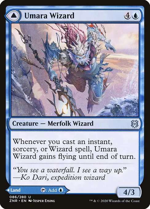 Umara Wizard // Umara Skyfalls - Foil