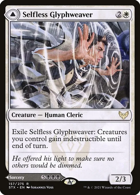 Selfless Glyphweaver // Deadly Vanity - Foil