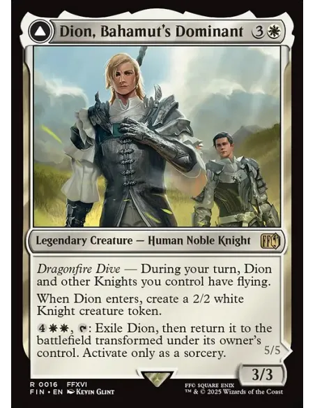 Dion, Bahamut's Dominant // Bahamut, Warden of Light - Foil