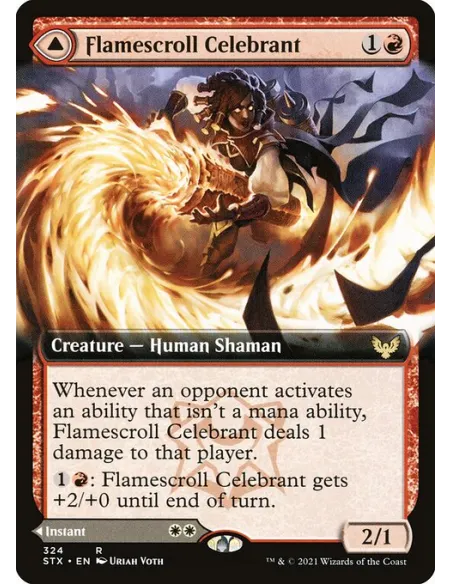 Flamescroll Celebrant // Revel in Silence - Foil
