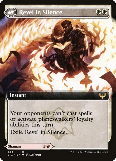 Flamescroll Celebrant // Revel in Silence - Foil