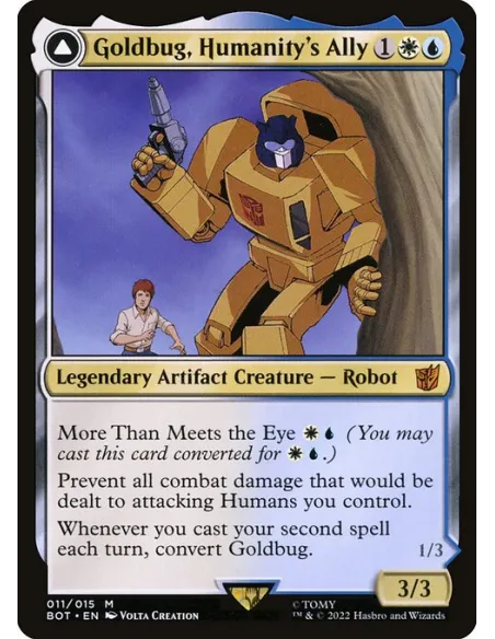 Goldbug, Humanity's Ally // Goldbug, Scrappy Scout