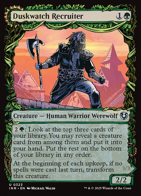 Duskwatch Recruiter // Krallenhorde Howler - Foil