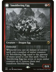 Smoldering Egg // Ashmouth Dragon - Foil