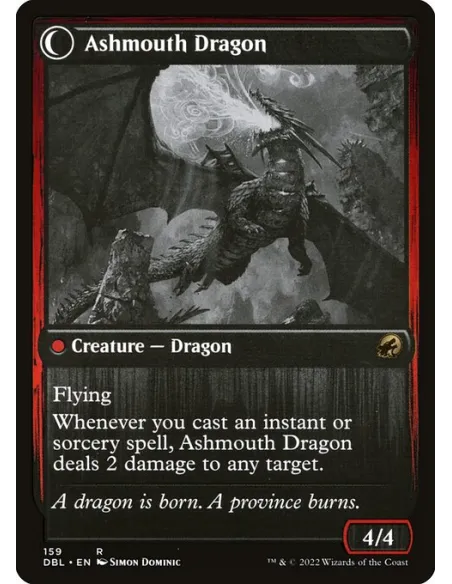 Smoldering Egg // Ashmouth Dragon - Foil