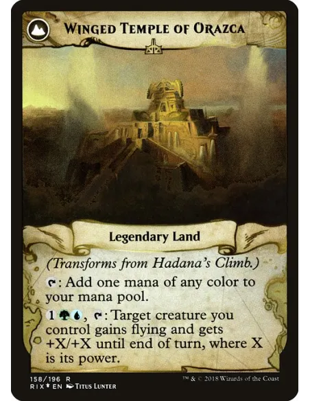 Hadana's Climb // Winged Temple of Orazca - Foil