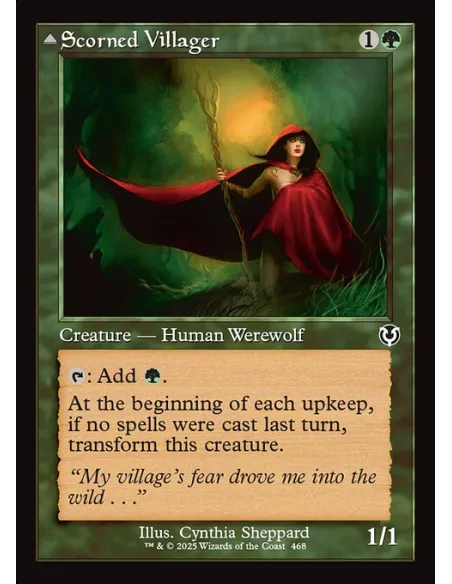 Scorned Villager // Moonscarred Werewolf