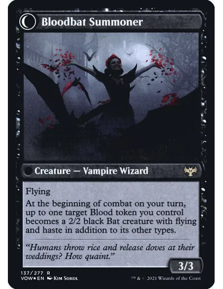 Voldaren Bloodcaster // Bloodbat Summoner - Foil