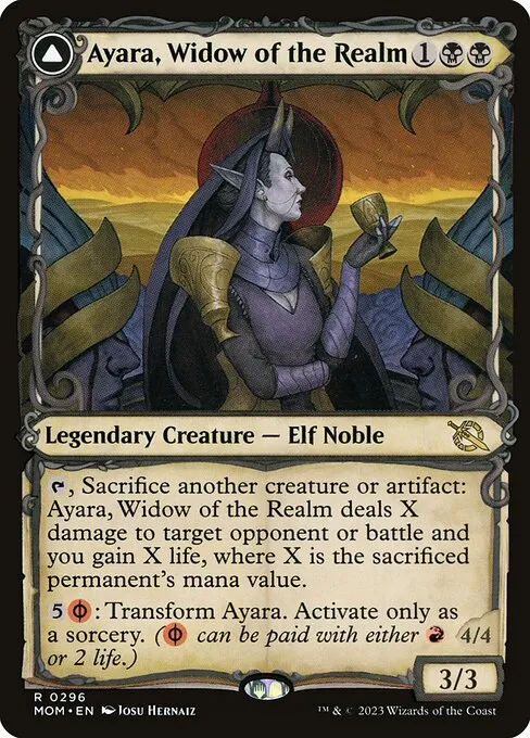 Ayara, Widow of the Realm // Ayara, Furnace Queen - Foil