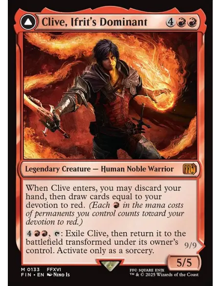 Clive, Ifrit's Dominant // Ifrit, Warden of Inferno - Foil