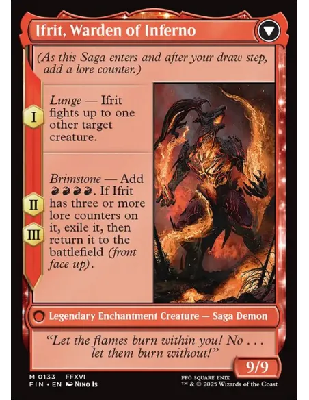 Clive, Ifrit's Dominant // Ifrit, Warden of Inferno - Foil
