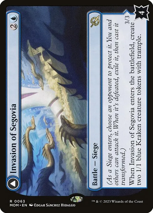 Invasion of Segovia // Caetus, Sea Tyrant of Segovia - Foil