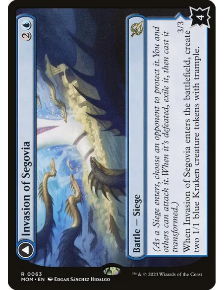 Invasion of Segovia // Caetus, Sea Tyrant of Segovia - Foil