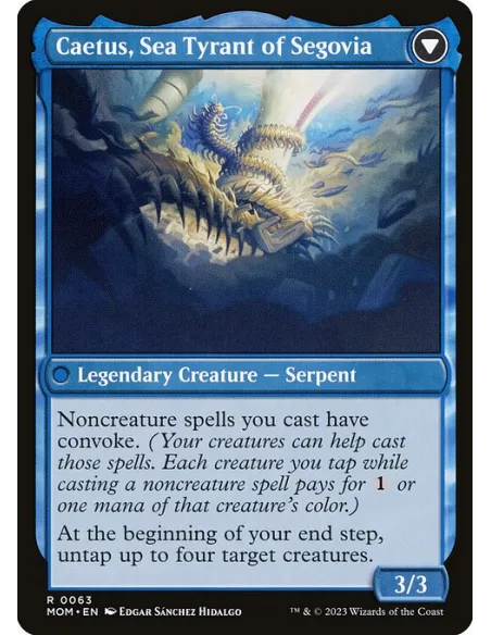 Invasion of Segovia // Caetus, Sea Tyrant of Segovia - Foil