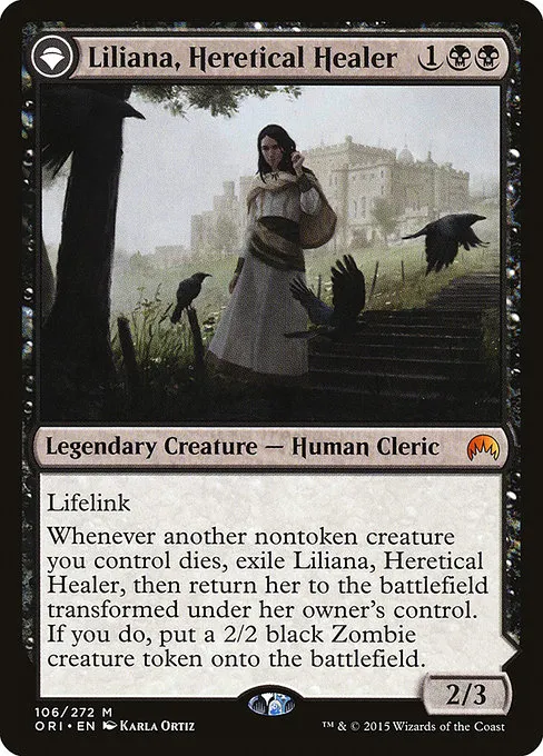 Liliana, Heretical Healer // Liliana, Defiant Necromancer - Foil