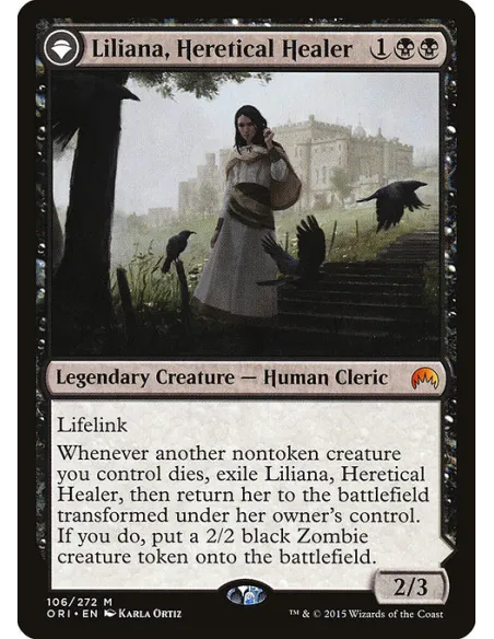 Liliana, Heretical Healer // Liliana, Defiant Necromancer - Foil