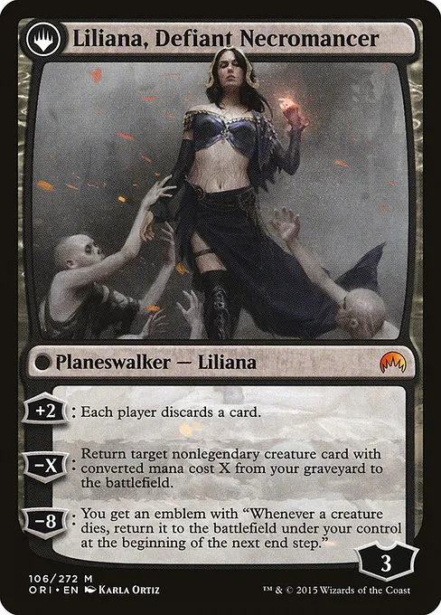 Liliana, Heretical Healer // Liliana, Defiant Necromancer - Foil