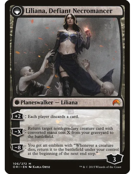 Liliana, Heretical Healer // Liliana, Defiant Necromancer - Foil