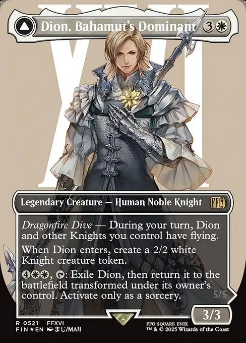 Dion, Bahamut's Dominant // Bahamut, Warden of Light - Foil