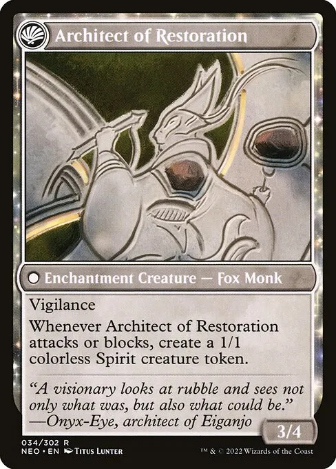The Restoration of Eiganjo // Architect of Restoration - Foil