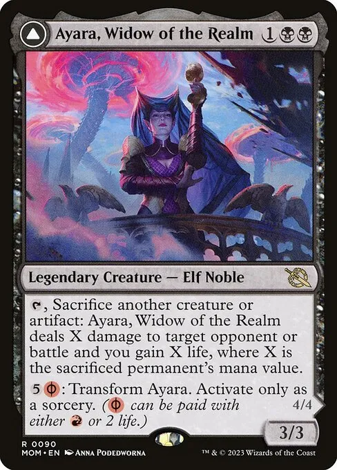 Ayara, Widow of the Realm // Ayara, Furnace Queen - Foil