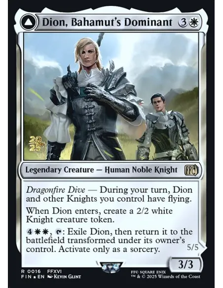 Dion, Bahamut's Dominant // Bahamut, Warden of Light - Foil