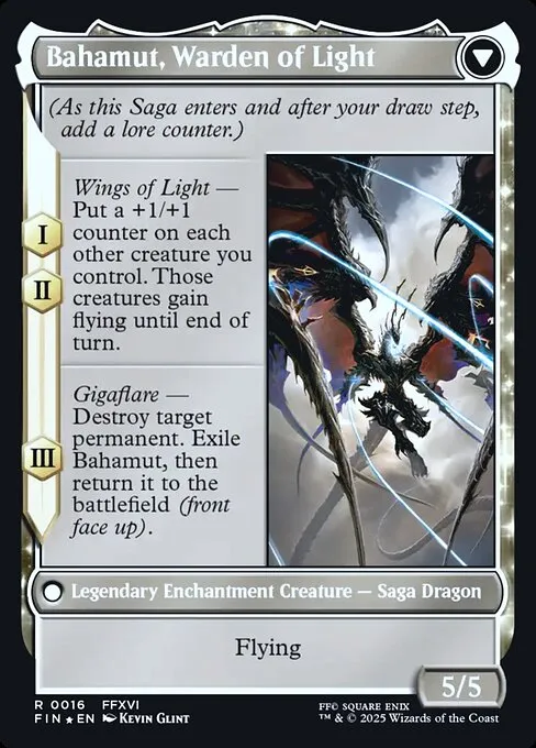 Dion, Bahamut's Dominant // Bahamut, Warden of Light - Foil