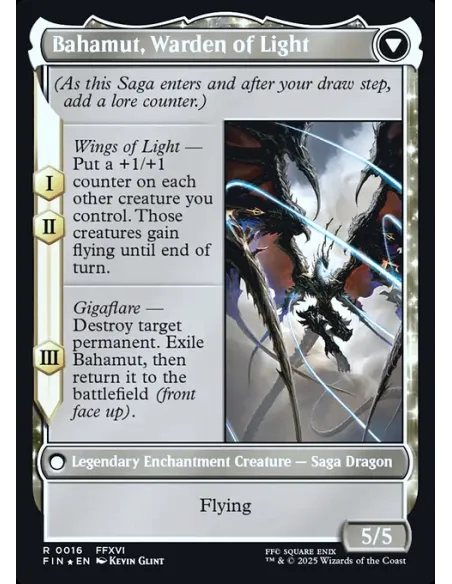 Dion, Bahamut's Dominant // Bahamut, Warden of Light - Foil