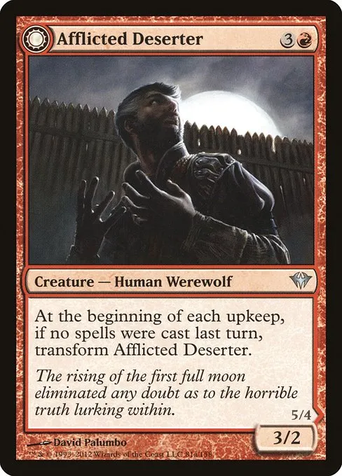 Afflicted Deserter // Werewolf Ransacker - Foil