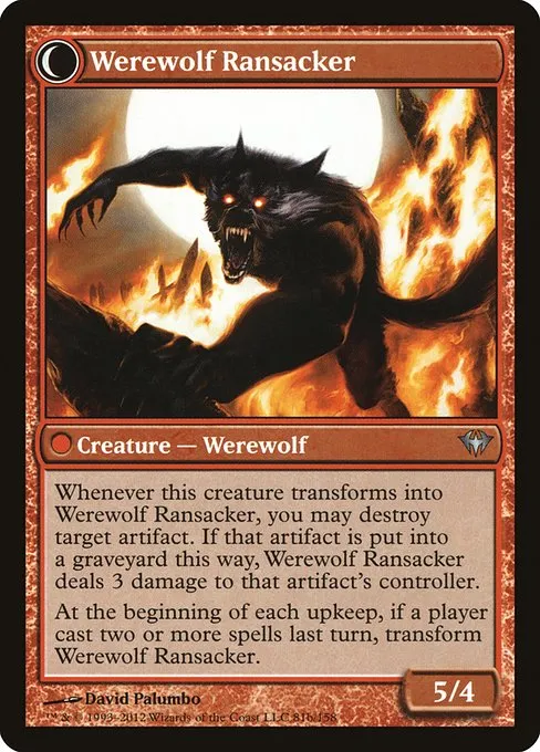 Afflicted Deserter // Werewolf Ransacker - Foil