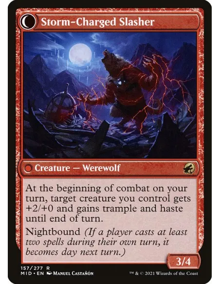 Reckless Stormseeker // Storm-Charged Slasher - Foil