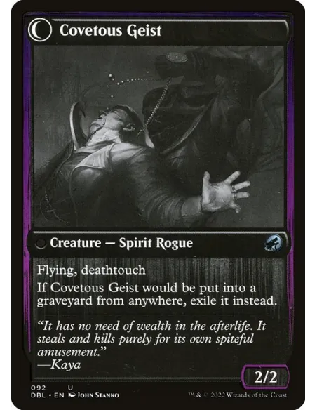 Covert Cutpurse // Covetous Geist - Foil