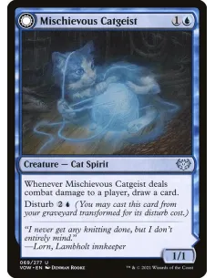 Mischievous Catgeist // Catlike Curiosity - Foil
