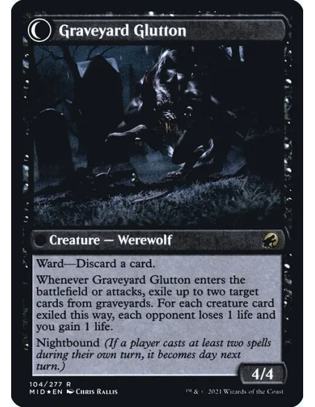 Graveyard Trespasser // Graveyard Glutton - Foil