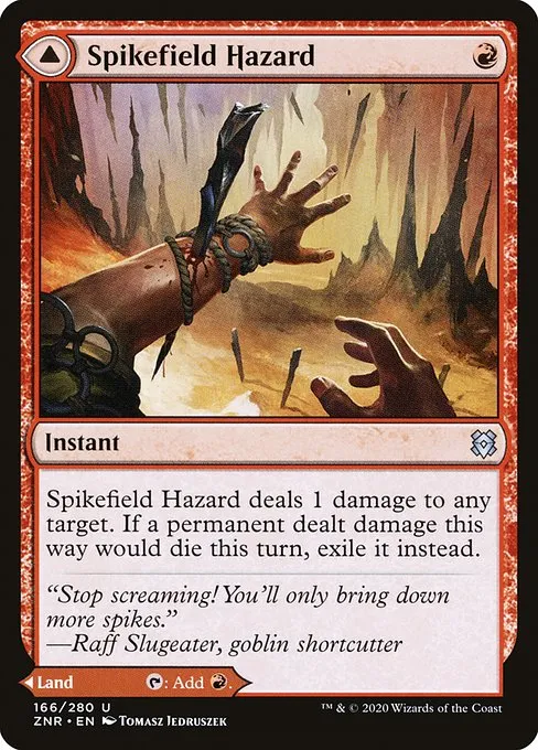 Spikefield Hazard // Spikefield Cave - Foil