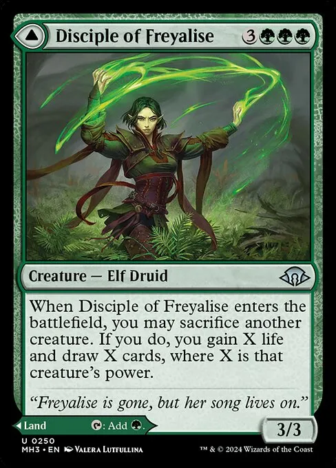 Disciple of Freyalise // Garden of Freyalise - Foil
