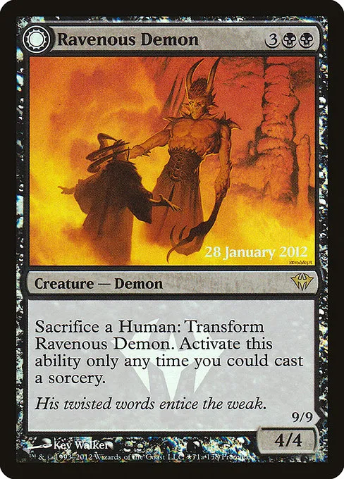 Ravenous Demon // Archdemon of Greed - Foil