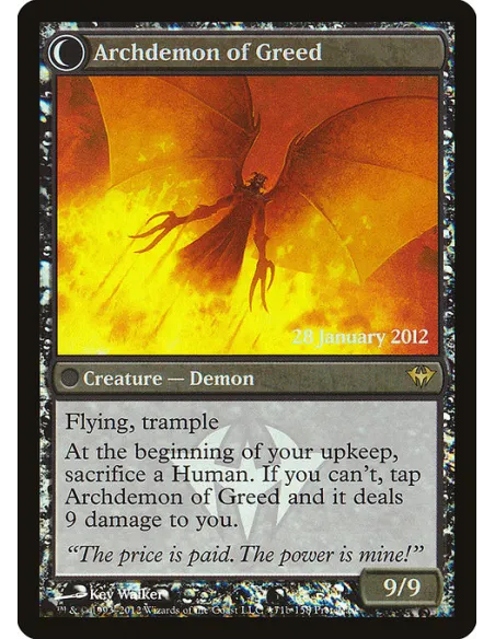 Ravenous Demon // Archdemon of Greed - Foil