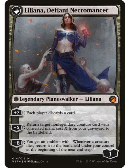 Liliana, Heretical Healer // Liliana, Defiant Necromancer - Foil