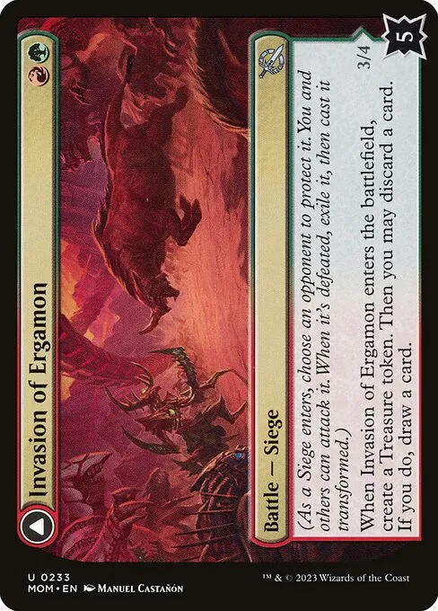 Invasion of Ergamon // Truga Cliffcharger - Foil