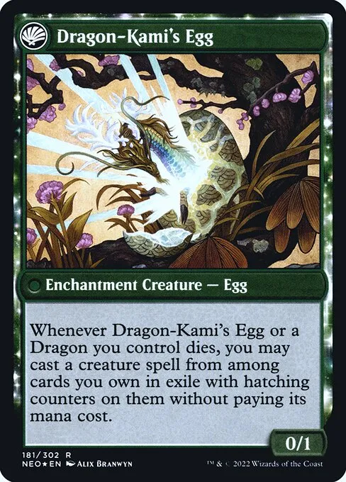 The Dragon-Kami Reborn // Dragon-Kami's Egg - Foil