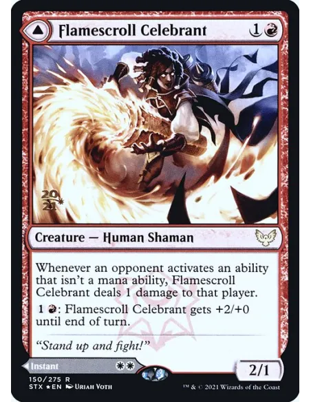 Flamescroll Celebrant // Revel in Silence - Foil