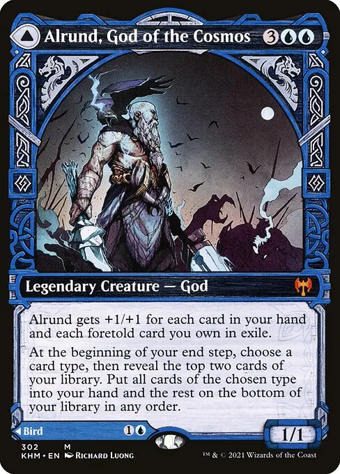 Alrund, God of the Cosmos // Hakka, Whispering Raven - Foil