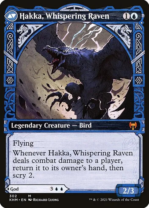 Alrund, God of the Cosmos // Hakka, Whispering Raven - Foil