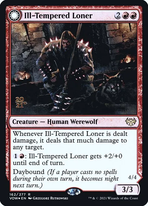 Ill-Tempered Loner // Howlpack Avenger - Foil