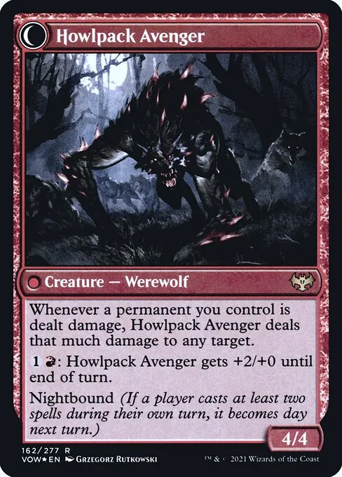 Ill-Tempered Loner // Howlpack Avenger - Foil